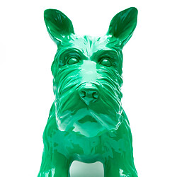 Avis Figurine Décorative Chien Schnauzer Kuatéh en Polyrésine 38x18x31 cm Verte