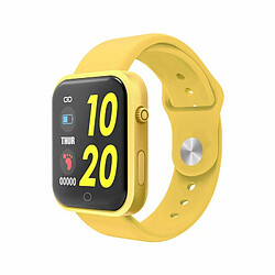 Acheter D20L Montre Intelligente Informations Rappel D'Appel Pression Artérielle Surveillance De L'Oxygène Sanguin Bracelet De Sport Jaune