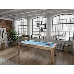 Vente-Unique Table transformable - Billard & Ping-pong BALTHAZAR - 213*112*81.5cm - Bleu