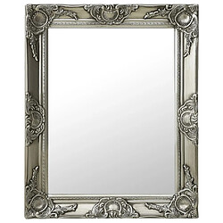 vidaXL Miroir mural style baroque 50x60 cm Argenté