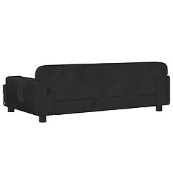 Acheter vidaXL Lit pour chien noir 90x53x30 cm velours