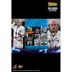 Hot Toys Retour vers le futur - Figurine Movie Masterpiece 1/6 Doc Brown (Deluxe Version) 30 cm