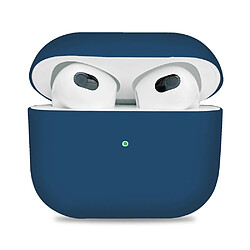 Coque en silicone séparable bleu nuit pour votre Apple AirPods 3