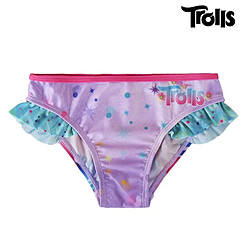 Totalcadeau Bas de Bikini pour Filles Les Trolls - Maillot de bain pour enfant piscine et mer Taille - 3 ans pas cher