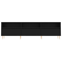 Acheter vidaXL Meuble TV noir 150x30x44,5 cm bois d'ingénierie