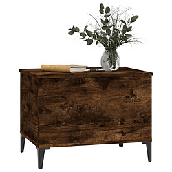 Acheter Maison Chic Tabls basse,Table Console pour salon Chêne fumé 60x44,5x45 cm Bois d'ingénierie -MN84904