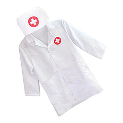 Enfants Laboratoire Uniforme Scientifique Médecin Infirmière Rôle Jeu Costume Cosplay Blanc pas cher