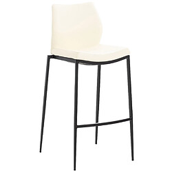 Non Tabouret de bar Matola simili cuir noir