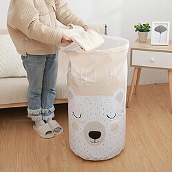 Universal Sac de rangement de dessin animé, grand placard, sac transparent, couette, sac d'emballage de vêtements, récipient d'armoire | sac de rangement pliable (ours plissant)