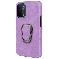 Coque en TPU + PU avec béquille, violet pour votre Oppo A54 5G/A93 5G/A74 5G