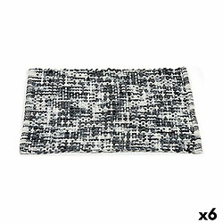 Berilo Tapis de Douche Antidérapant 50 x 80 cm Gris foncé (6 Unités)