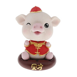 Belle Cochon Heureux Secouant Tête Piggy Enfants Jouet Dashboard Décoration Propriété pas cher