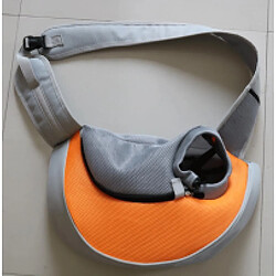 Universal Harnais pour chiens, sac suspendu devant, sac à main pour chat et chiot, aile filtrante respirante Voyage, adapté aux petits et moyens sacs bandoulière pour chiens (orange un