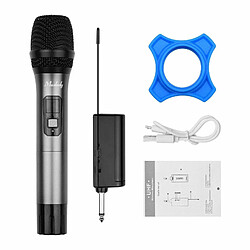 Acheter Justgreenbox Système de microphone sans fil UHF 1 TX et 1RX, Argent