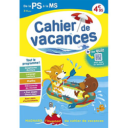 Cahier de vacances de la PS à la MS, 3-4 ans : tout le programme !