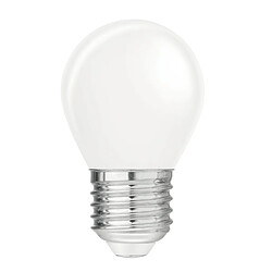 VELAMP Ampoule à filament LED opale, sphère P45, 4W / 470lm, culot E27, 3000K