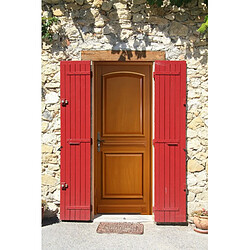 porte D'entrée Bois Pleine, Garnier, H,215xl,90 P, Droit Cote Tableau Gd Menuiseries