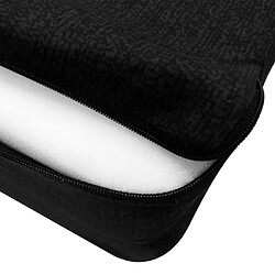 Avis vidaXL Matelas en mousse pliable en 3 sections 190 x 70 x 9 cm Noir