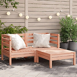 Maison Chic Canapé de jardin 2 places avec repose-pieds | Canapé Sofa d'extérieur | Fauteuil terrasse bois massif douglas -MN95097