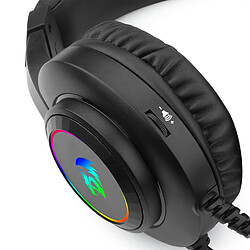 Acheter Casque Gamer Redragon HYLAS (H260RGB) avec micro intégré, réglage volume et retroéclairage RGB, haut-parleurs 50 mm