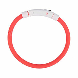 Paris Prix Collier pour Chien USB & Waterproof 70cm Rouge