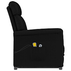 Acheter vidaXL Fauteuil électrique de massage Noir Similicuir daim