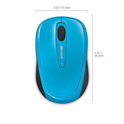 Microsoft Souris sans fil Wireless Mobile Mouse 3500 (Bleu)