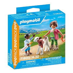 Playmobil® Playmobil Fermière et Veau