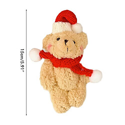 Universal 4pcs peluche ours sapin de noël pendentif souple mini ours jouet jouet lovely blush ours garçon fille pas cher