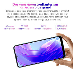 Noir Blackview A52 Pro Téléphone Portable 12Go+128Go/ TF 1To, Écran 6.52" HD+/90Hz, Octa Core, 5180mAh, 13MP+5MP, Android 13 Smartphone Pas Cher Dual SIM 4G, Fingerprint/Face ID/GPS/WiFi(183g) pas cher