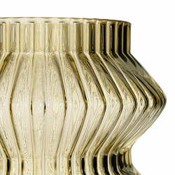 Acheter BigBuy Home Vase Jaune Verre 16,5 x 16,5 x 20 cm