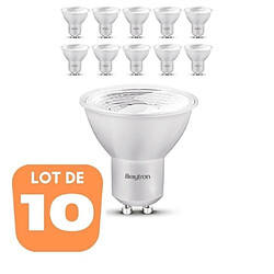 BRAYTRON Lot de 10 ampoules LED GU10 5W (Eq. 40W) 4200K 38°