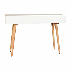 Console DKD Home Decor Sapin Naturel Blanc 120 x 35 x 80 cm pas cher