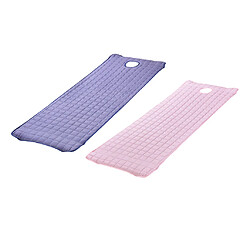 Couvre lit de massage 2 matelas de massage 185x60cm rose clair violet