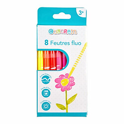 Paris Prix Lot de 8 Feutres Pointe Fine Fluo Multicolore