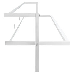 Helloshop26 Porte-serviettes 95 x 25 x 22 cm fer blanc 02_0005482