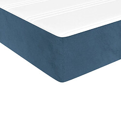 Acheter vidaXL Matelas de lit à ressorts ensachés Bleu foncé 140x190x20 cm