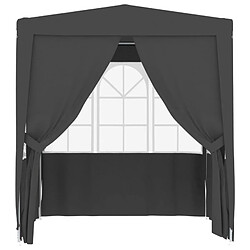 Acheter vidaXL Tente de réception avec parois 2,5x2,5 m Anthracite 90 g/m²