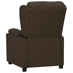 Avis vidaXL Fauteuil Marron foncé Tissu