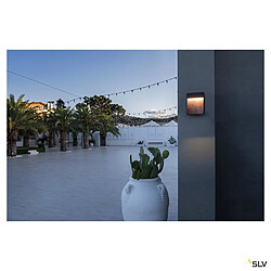 Slv Applique extérieure FLATT anthracite/imitation bois avec LED intégrée, 14W, 3000K/4000K, IP65 pas cher