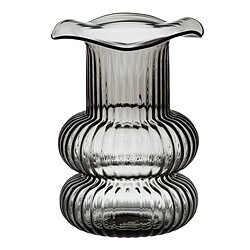 BigBuy Home Vase Gris verre 16,5 x 16,5 x 25 cm