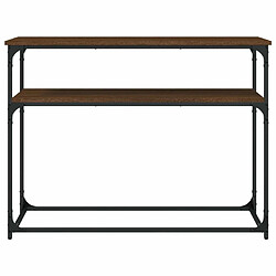 Acheter Maison Chic Table console | Meuble d'entrée | Table d'appoint chêne marron 100x35,5x75 cm bois d'ingénierie -GKD77702