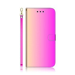 Wewoo Coque Etui à rabat en surface miroir avec pour iPhone 11 Pro fentes cartes et porte-cartes ainsi que portefeuille et lanière dégradé de couleur