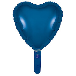 Ballon Coeur Bleu Marine 23cm