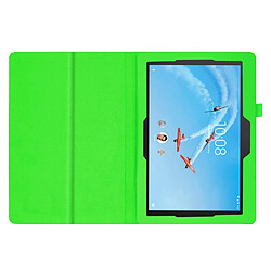 Avis Etui en PU support de litchi vert pour votre Lenovo Tab E10 10.1 pouces