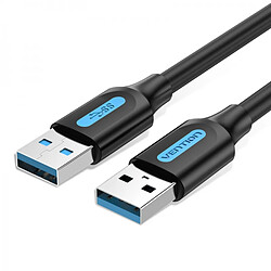 Câble USB 3.0 mâle vers USB mâle Vention - 1,5 m - Couleur noire