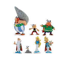 Plastoy Asterix - Tubo 7 figurines personnages d' Astérix 4 à 10 cm