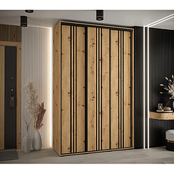 Abiks Meble Armoire DAVOS 6 À Portes Coulissantes 235,2/150/45 3 Portes