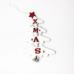 Wewoo Pendentif Arbre Noël Bois - Blanc