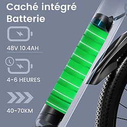 GUNAI GN27 Vélo de Banlieue Electrique 750 W avec Batterie Amovible 48 V 10,4 Ah 35 km/h pas cher